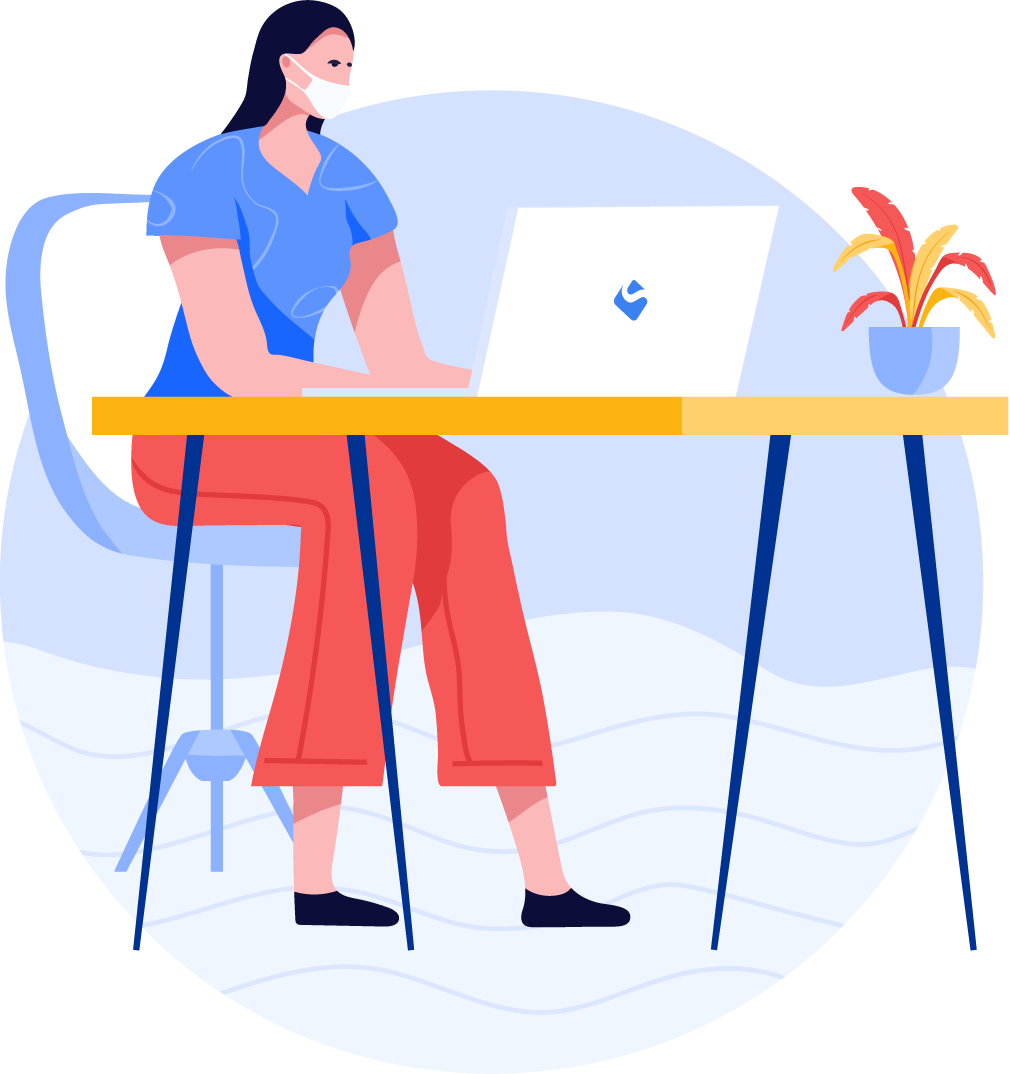 Cottage Home Care COVID-19 awareness illustration